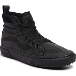 Sneakersy VANS - Sk8-Hi Mte VN0A4BV7XKN1 (Mte) Leather/Black. Czarne półbuty damskie Vans, z zamszu. W wyprzedaży za 349,00 zł.