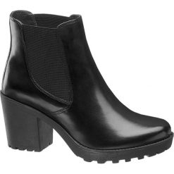 Botki damskie 5th Avenue czarne. Czarne botki damskie 5th Avenue, ze skóry, bez obcasa, na obcasie, bez zapięcia. Za 239,90 zł.