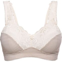 Biustonosz minimizer bez fiszbinów bonprix szampan - brunatny z nadrukiem. Brązowe biustonosze bonprix, z nadrukiem. Za 54,99 zł.