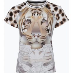 T-shirty damskie: Marc Cain Collections – T-shirt damski z dodatkiem jedwabiu, beżowy