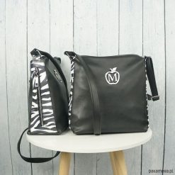 LISTONOSZKA ZAMECZKI motyw zwierzęcy ZEBRA new. Czarne listonoszki damskie marki Pakamera, bez wzorów, ze skóry, na ramię, bez dodatków. Za 129,00 zł.