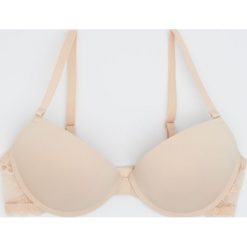 Biustonosz push up - Kremowy. Białe biustonosze Sinsay, bez wzorów. Za 29,99 zł.