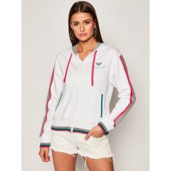 Bluza EA7 Emporio Armani 3HTM41 TJ31Z 1100. Białe bluzy damskie EA7 Emporio Armani, s, bez wzorów, z elastanu, bez rękawów, bez kaptura. W wyprzedaży za 499,00 zł.