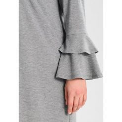 Sukienki: Live Unlimited London DRESS WITH RUFFLE CUFF Sukienka z dżerseju grey marl