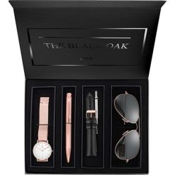 Black Oak zestaw upominkowy damski BX97054SET-801. Czarne zegarki damskie Black Oak. W wyprzedaży za 259,00 zł.