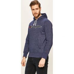 Champion - Bluza. Niebieskie bluzy męskie Champion, s, z aplikacjami, z bawełny, z kapturem, bez rękawów, z kapturem. Za 299,90 zł.