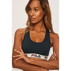 Fila - Biustonosz sportowy. Niebieskie biustonosze sportowe damskie Fila, s, bez wzorów, z elastanu. Za 89,90 zł.