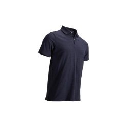 Koszulka polo do golfa męska. Niebieskie koszulki polo męskie marki INESIS, xl, z bawełny, z krótkim rękawem. Za 39,99 zł.