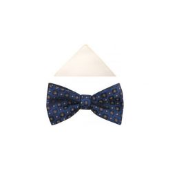 Granatowa mucha męska w drobne wzory A215. Czarne muszki męskie Modini Moda Męska, na co dzień, bez wzorów, z tkaniny, eleganckie. Za 44,55 zł.