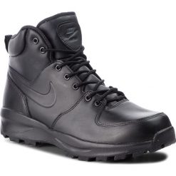 Buty NIKE - Manoa Leather 454350 003 Black/Black/Black. Czarne trapery męskie Nike, ze skóry, bez zapięcia. W wyprzedaży za 279,00 zł.