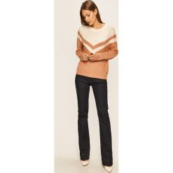 Roxy - Sweter. Brązowe swetry damskie Roxy, s, z aplikacjami, z elastanu, bez rękawów, bez kaptura. W wyprzedaży za 199,90 zł.