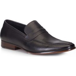 Buty męskie. Czarne mokasyny męskie Wittchen, na lato, ze skóry, eleganckie. W wyprzedaży za 259,90 zł.