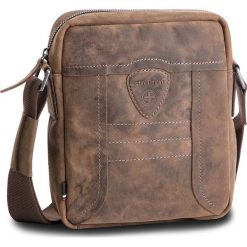 Saszetka STRELLSON - Hunter 4010002564 Dark Brown 702. Pomarańczowe torby męskie skórzane marki Strellson, bez wzorów, ze skóry, młodzieżowe. Za 429,00 zł.