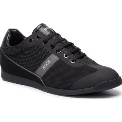 Sneakersy BOSS - Glaze 50414721 10220062 01 Black 001. Czarne sneakersy męskie Boss, bez zapięcia. W wyprzedaży za 429,00 zł.