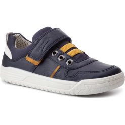 Sneakersy SUPERFIT - 4-09051-81 S Blau/Gelb. Niebieskie trampki chłopięce Superfit, bez wzorów, ze skóry, na rzepy. Za 339,00 zł.