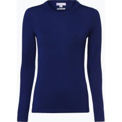 Brookshire - Damski sweter z wełny merino, niebieski. Czarne swetry klasyczne damskie marki brookshire, m, w paski, z dżerseju. Za 179,95 zł.