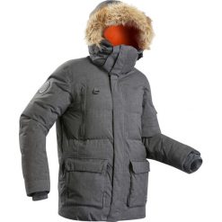 Kurtka trekkingowa parka Arctic 100. Szare kurtki męskie FORCLAZ, xl, bez wzorów, z poliesteru, bez kaptura. Za 799,00 zł.