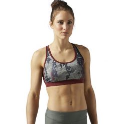 Stanik Reebok Spartan Race Sports Bra Bordowo-Szary. Biustonosze sportowe damskie Reebok. Za 79,99 zł.