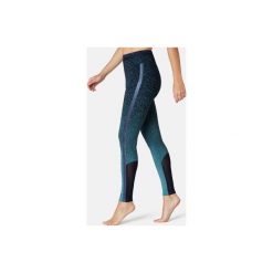 Legginsy Slim Gym & Pilates 520 damskie. Zielone legginsy sportowe damskie DOMYOS, l, z elastanu. Za 84,99 zł.