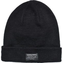 Jack & Jones - Czapka Beanie Noos. Czarne czapki zimowe męskie Jack & Jones, z dzianiny. W wyprzedaży za 29,90 zł.