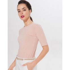 Koszulka z recyklowanego poliestru Eco Aware - Różowy. Różowe koszulki damskie Mohito, s, bez wzorów, bez kołnierzyka, bez rękawów. Za 49,99 zł.
