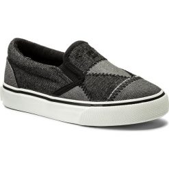 Tenisówki BIG STAR - AA374055 Black. Szare trampki chłopięce marki BIG STAR, bez wzorów, z materiału, retro, bez zapięcia. Za 79,00 zł.