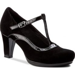 Półbuty CLARKS - Chorus Pitch 261290904 Black Combi. Czarne półbuty damskie skórzane marki Clarks, na obcasie. W wyprzedaży za 249,00 zł.