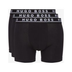 BOSS 3-pack Bokserki Czarny. Czarne bokserki męskie Boss, bez wzorów, z elastanu. Za 188,95 zł.