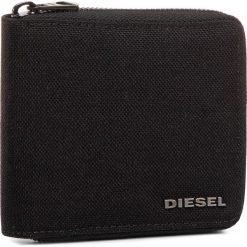 Duży Portfel Męski DIESEL - Zippy Hiresh S X06129 P2292 H6103. Czarne portfele męskie Diesel, bez wzorów, z materiału. Za 299,00 zł.