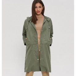 Płaszcz oversize z kapturem - Khaki. Brązowe płaszcze damskie House, s, bez wzorów. Za 159,99 zł.
