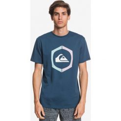 Quiksilver Sure Thing Koszulka Niebieski. Niebieskie podkoszulki męskie Quiksilver, xs, z nadrukiem, z bawełny, z krótkim rękawem. Za 114,95 zł.