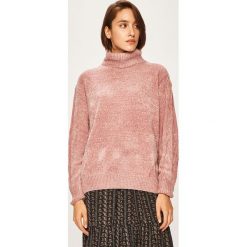 Answear - Sweter. Różowe swetry damskie ANSWEAR, s, bez wzorów, z poliesteru, bez rękawów. W wyprzedaży za 99,90 zł.