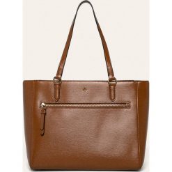 Lauren Ralph Lauren - Torebka skórzana. Pomarańczowe torby damskie na zakupy Lauren Ralph Lauren, bez wzorów, z poliesteru, na ramię, duże, bez dodatków. W wyprzedaży za 769,90 zł.