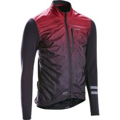 Koszulka długi rękaw na rower szosowy RC500 SHIELD męska. Czarne koszulki męskie TRIBAN, na zimę, m, bez wzorów, z elastanu, rowerowe. Za 169,99 zł.