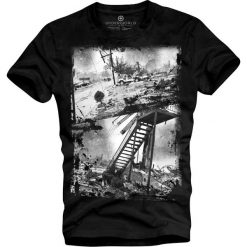 T-shirt męski UNDERWORLD Hurricane. Szare t-shirty męskie Underworld, xl, bez wzorów, z bawełny, bez kołnierzyka. Za 69,99 zł.
