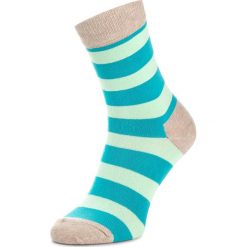 Skarpety Wysokie Unisex HAPPY SOCKS - STR01-1000 Kolorowy. Skarpetki damskie Happy Socks, bez wzorów, z elastanu. Za 34,90 zł.
