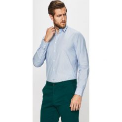 Pepe Jeans - Koszula. Niebieskie koszule męskie Pepe Jeans, s, bez wzorów, z bawełny, klasyczne, z klasycznym kołnierzykiem, z długim rękawem. W wyprzedaży za 219,90 zł.