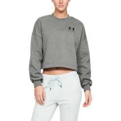 Under Armour Rival Bluza Szary. Szare bluzy damskie Under Armour, l, bez wzorów, z bawełny, bez rękawów, bez kaptura. Za 206,95 zł.