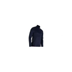 Bluza do golfa polarowa męska. Niebieskie bluzy męskie INESIS, xl, bez wzorów, z elastanu, z golfem, bez rękawów, bez kaptura. Za 119,99 zł.