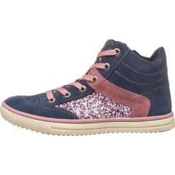 Skórzane sneakersy "Sina" w kolorze granatowo-różowym. Niebieskie trampki dziewczęce Lurchi, bez wzorów, ze skóry, bez zapięcia. W wyprzedaży za 167,95 zł.