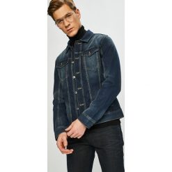 Tom Tailor Denim - Kurtka. Niebieskie kurtki męskie jeansowe marki TOM TAILOR DENIM, l, z kapturem. W wyprzedaży za 179,90 zł.