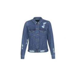Kurtki jeansowe Only BECKY. Niebieskie kurtki damskie marki ONLY, bez wzorów, z jeansu, bez kaptura. Za 215,20 zł.