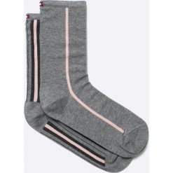 Tommy Hilfiger - Skarpetki (2-pack). Szare skarpetki damskie TOMMY HILFIGER, z bawełny. W wyprzedaży za 29,90 zł.