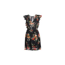 Sukienki krótkie Moony Mood JULIETTE. Czarne sukienki damskie marki Moony Mood, s, bez wzorów, bez kołnierzyka, z krótkim rękawem, krótkie, mini. Za 199,00 zł.