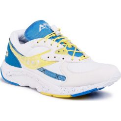Buty SAUCONY - Aya S70460-8 Wht/Blz/Yel. Białe buty sportowe męskie Saucony, ze skóry ekologicznej, bez zapięcia, do biegania. W wyprzedaży za 339,00 zł.