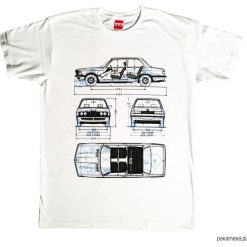 Koszulka BMW E21 tshirt. Szare koszulki męskie Pakamera, m, bez wzorów, bez kołnierzyka. Za 77,00 zł.