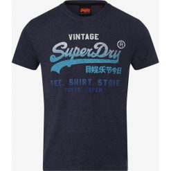 Superdry - T-shirt męski, niebieski. Niebieskie t-shirty męskie Superdry, s, z nadrukiem, z bawełny, bez kołnierzyka. Za 149,95 zł.