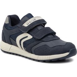Sneakersy GEOX - J Alben B. C J949EC 0FUAU C0661 M Navy/Grey. Niebieskie trampki chłopięce Geox, bez wzorów, ze skóry ekologicznej, na rzepy. W wyprzedaży za 199,00 zł.