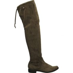 Buty zimowe damskie: Kozaki - 1247 BEIG W16
