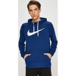 Nike - Bluza. Szare bluzy męskie marki Nike, xl, z nadrukiem, z poliesteru, z kapturem. W wyprzedaży za 179,90 zł.